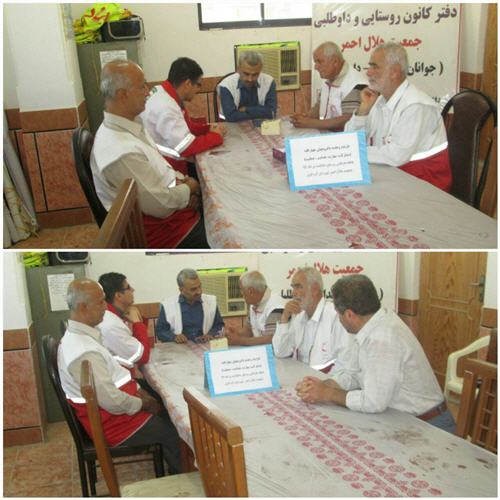 بازدید از خانه داوطلبی روستای سالیکنده در محل دهیاری توسط رئیس جمعیت هلال احمر شهرستان کردکوی